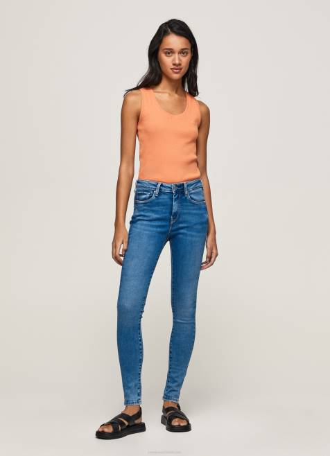 Pepe Jeans regent skinny fit korkeavyötäröiset farkut naiset denim TB0058 - Image 1