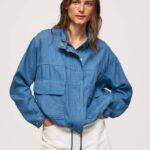 Pepe Jeans rennon istuvuuden pellavatakki naiset chambray TB00128