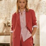 Pepe Jeans rento istuvuus pellavableiseri naiset studio punainen TB00109