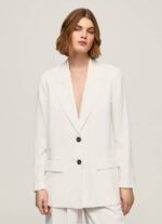 Pepe Jeans rento istuvuus pellavableiseri naiset valkoinen TB00110