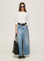 Pepe Jeans rento malli veneen kaula-aukolla naiset valkoinen TB00256