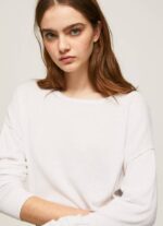 Pepe Jeans rento malli veneen kaula-aukolla naiset valkoinen TB00256 - Image 3