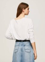 Pepe Jeans rento malli veneen kaula-aukolla naiset valkoinen TB00256 - Image 4