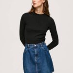 Pepe Jeans resori pitkähihainen t-paita naiset musta TB00407