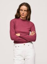 Pepe Jeans resori pitkähihainen t-paita naiset tumma poskipuna TB00393 - Image 4
