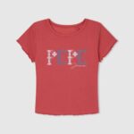 Pepe Jeans resori puuvillapaita tyttö studio punainen TB001420