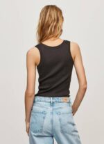 Pepe Jeans resorihihainen t-paita naiset musta TB00440 - Image 4