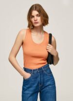 Pepe Jeans resorihihainen t-paita naiset persikka TB00398 - Image 2