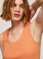 Pepe Jeans resorihihainen t-paita naiset persikka TB00398 - Image 3