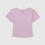 Pepe Jeans resoripaita brodeeratulla logolla tyttö pehmeä pinkki TB001460