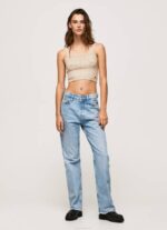 Pepe Jeans Robyn korkeavyötäröiset tavalliset farkut naiset denim TB0016