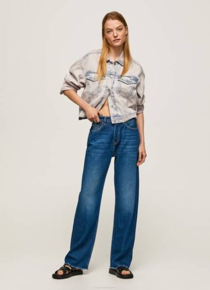 Pepe Jeans robyn säännöllisesti istuvat korkeavyötäröiset farkut naiset denim TB001