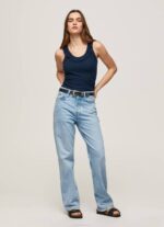 Pepe Jeans röyhelöinen kaula-aukkoinen t-paita naiset dulwich TB00441 - Image 2