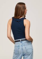 Pepe Jeans röyhelöinen kaula-aukkoinen t-paita naiset dulwich TB00441 - Image 4