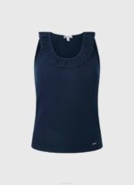 Pepe Jeans röyhelöinen kaula-aukkoinen t-paita naiset dulwich TB00441 - Image 5