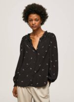 Pepe Jeans röyhelöinen paisley-pusero naiset multi TB00329 - Image 3