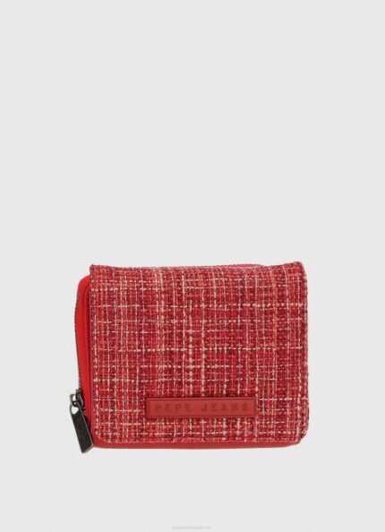 Pepe Jeans ruudullinen lompakko naiset studio punainen TB00729