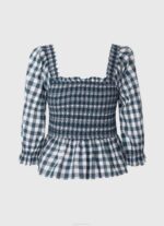 Pepe Jeans ruudullinen painatus rajattu istuvuus toppi naiset multi TB00370 - Image 5