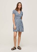 Pepe Jeans ruudullinen printti mekko naiset multi TB00184 - Image 2