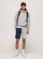 Pepe Jeans säädettävä puuvillahuppari miehet harmaa marli TB00896 - Image 2