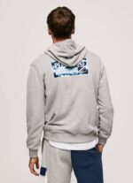 Pepe Jeans säädettävä puuvillahuppari miehet harmaa marli TB00896 - Image 4