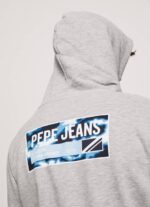 Pepe Jeans säädettävä puuvillahuppari miehet harmaa marli TB00896 - Image 5