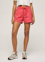 Pepe Jeans säädettävä vyötärö puuvillashortsit naiset studio punainen TB00516 - Image 2