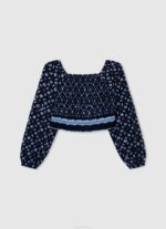 Pepe Jeans salma leikattu istuva toppi tyttö multi TB001429 - Image 2