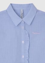 Pepe Jeans saura raidallinen printtipusero tyttö lahti TB001436 - Image 3