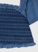 Pepe Jeans sia toppi denimkankaasta tyttö lahti TB001446 - Image 3