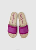 Pepe Jeans siva berry -nahkaiset sandaalit naiset vaalea luumu TB00680 - Image 2