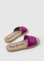 Pepe Jeans siva berry -nahkaiset sandaalit naiset vaalea luumu TB00680 - Image 4
