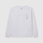 Pepe Jeans skeitti puuvillapusero poika luonnonvalkoinen TB001586