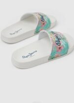Pepe Jeans slider martina ranta varvastossut tyttö valkoinen TB001346 - Image 4