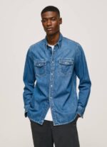 Pepe Jeans slim fit denim paita miehet denim TB001023