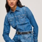 Pepe Jeans slim fit denim paita naiset denim TB00320