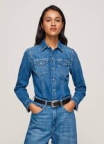 Pepe Jeans slim fit denim paita naiset denim TB00320 - Image 3