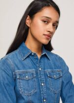 Pepe Jeans slim fit denim paita naiset denim TB00320 - Image 4