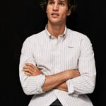 Pepe Jeans slim fit popliini-puuvillapaita miehet valkoinen TB001022