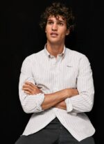 Pepe Jeans slim fit popliini-puuvillapaita miehet valkoinen TB001022