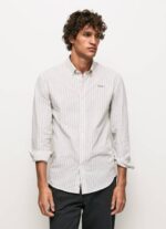 Pepe Jeans slim fit popliini-puuvillapaita miehet valkoinen TB001022 - Image 3