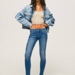 Pepe Jeans soho midrise skinny fit farkut naiset denim TB0048