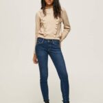 Pepe Jeans soho slim fit mid waist farkut naiset denim TB0057
