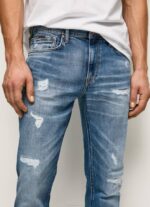 Pepe Jeans Stanley midrisen tavalliset farkut miehet denim TB00808 - Image 3
