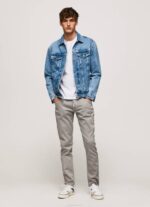 Pepe Jeans Stanley tavalliset lenkkeilyhousut miehet argentti TB001101