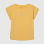 Pepe Jeans strassilogoinen puuvillainen t-paita tyttö paistaa TB001433