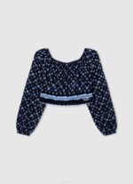 Pepe Jeans strassilogoinen puuvillainen t-paita tyttö pehmeä pinkki TB001431 - Image 4