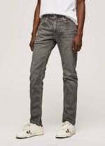 Pepe Jeans suippenevat tavalliset farkut miehet moderni harmaa TB001118 - Image 2