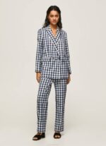 Pepe Jeans suorat gingham-ruudulliset housut naiset multi TB00290