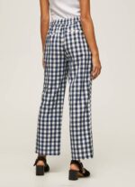 Pepe Jeans suorat gingham-ruudulliset housut naiset multi TB00290 - Image 4